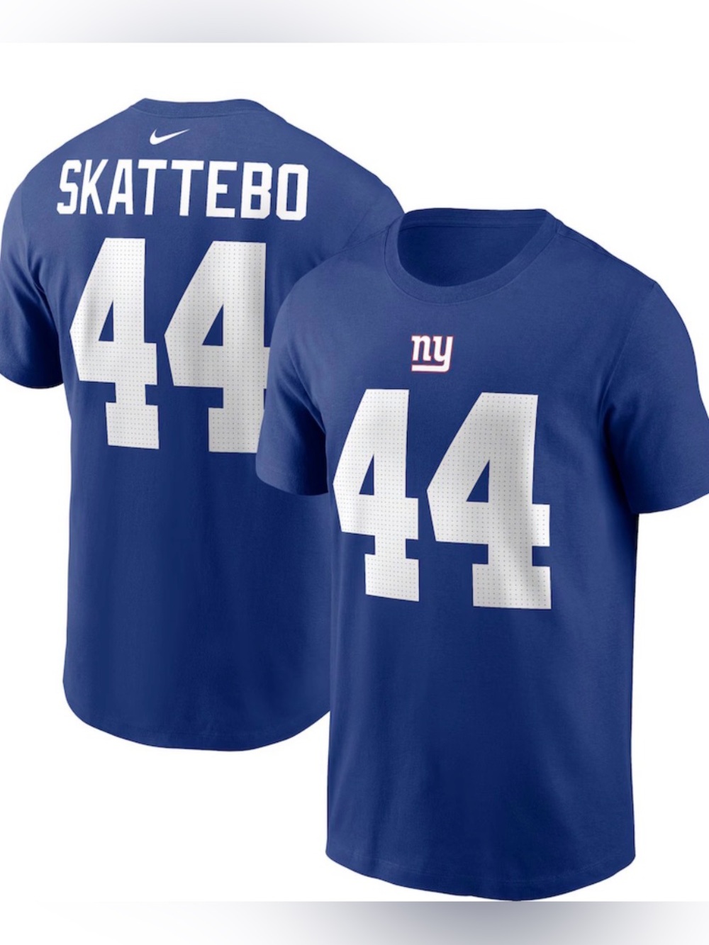NWOT NIKE Men's Cam Skattebo New York Giants #44 T-Shirt. Size XXL.